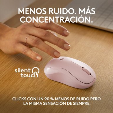 MOUSE INALÁMBRICO LOGITECH BLUETOOTH M240 SILENT WIRELESS ROSE - 2