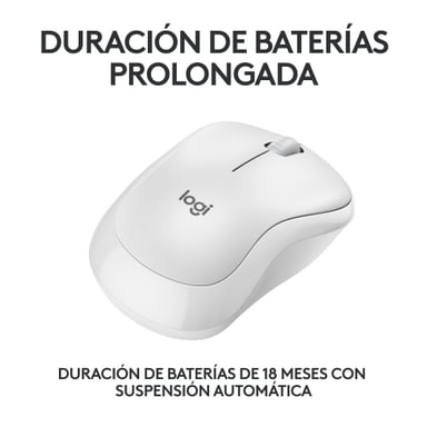 MOUSE INALÁMBRICO LOGITECH BLUETOOTH M240 SILENT WIRELESS WHITE - 3