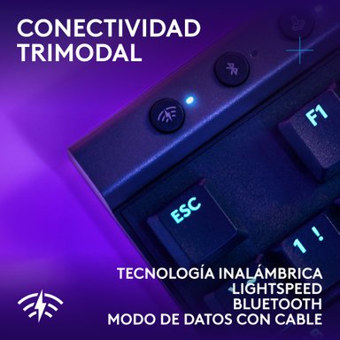 Teclado inalámbrico Logitech G515 LIGHTSPEED TKL para juegos Negro - 4