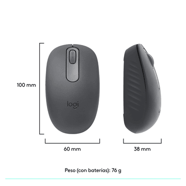 Mouse Bluetooth Logitech M196 Negro - 7
