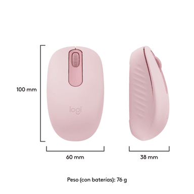 Mouse Bluetooth Logitech M196 Rose - 7