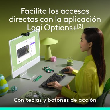 Combo teclado y mouse Logitech POP Icon Grafito - 4