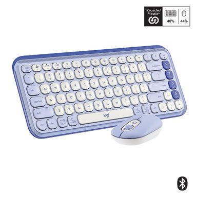Combo teclado y mouse Logitech POP Icon Lila - 1