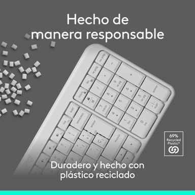 Teclado Inalámbrico Bluetooth Logitech K250 Blanco - 5