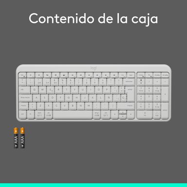 Teclado Inalámbrico Bluetooth Logitech K250 Blanco - 7
