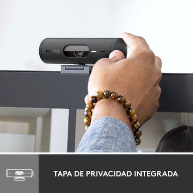 Cámara web Logitech Brio 500 Full HD Negro - 6