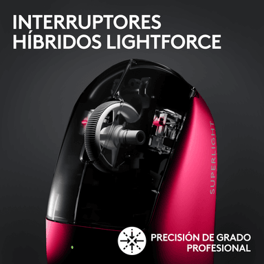 MOUSE LOGITECH G PRO X SUPERLIGHT 2 WIRELESS LIGHTSPEED/LIGHTFORCE MAGENTA - 2