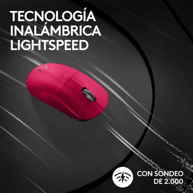MOUSE LOGITECH G PRO X SUPERLIGHT 2 WIRELESS LIGHTSPEED/LIGHTFORCE MAGENTA - 5