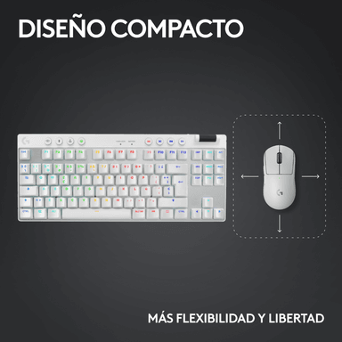 Teclado Inalámbrico Logitech G PRO X TKL LIGHTSPEED Blanco - 5
