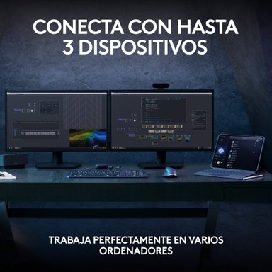 Teclado inalámbrico Bluethooth Logitech MX Keys S USB-C Negro - 7