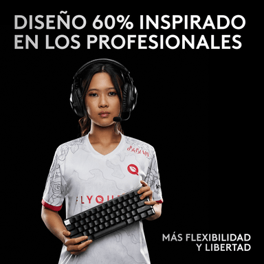 Teclado inalámbrico Logitech G PRO X 60 LIGHTSPEED para juegos Negro - 4