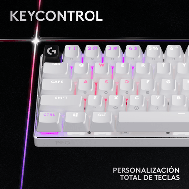 TECLADO LOGITECH PRO X 60 LIGHTSPEED BT/ÓPTICO/65 HRS/RGB WHITE - 2