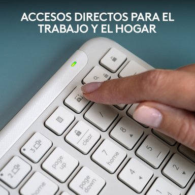 TECLADO LOGITECH SLIM SILENT K950 WIRELESS  BOLT/BLUETOOTH SP WHITE - 8