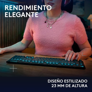 Teclado inalámbrico discreto LOGITECH G915 X LIGHTSPEED para juegos Negro - 8