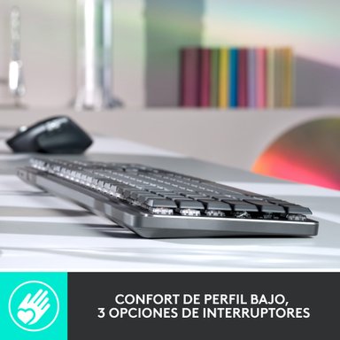 Teclado Inalámbrico Logitech MX Mechanical Negro - 2