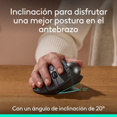 Mouse Trackball inalámbrico avanzado MX Ergo S Negro - 3