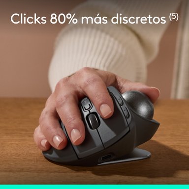 Mouse Trackball inalámbrico avanzado MX Ergo S Negro - 5