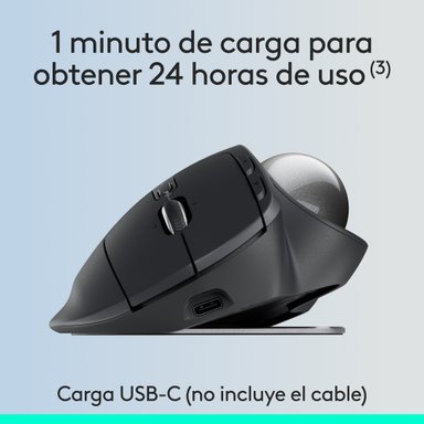 Mouse Trackball inalámbrico avanzado MX Ergo S Negro - 6