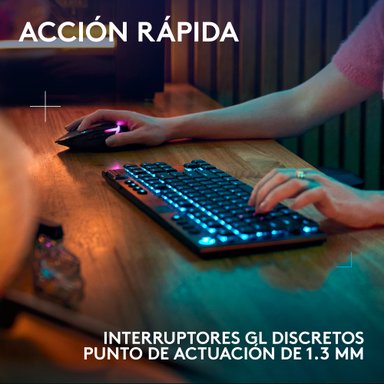 Teclado inalámbrico Logitech G915 X LIGHTSPEED TKL para juegos Negro - 2