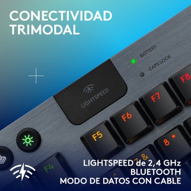 Teclado inalámbrico Logitech G915 X LIGHTSPEED TKL para juegos Negro - 4