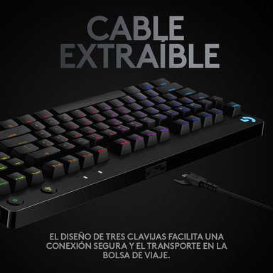Teclado mecánico Logitech G PRO para gaming Negro - 5