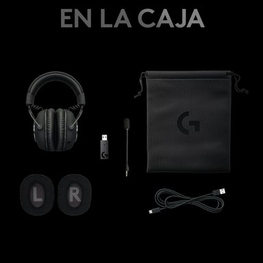 Audífonos inalámbricos con micrófono LIGHTSPEED Logitech G PRO X para gaming Negro - 8