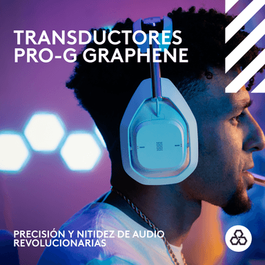 Audífonos inalámbricos Logitech G Astro A50 X para juegos Blanco - 3