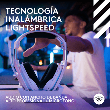 Audífonos inalámbricos Logitech G Astro A50 X para juegos Blanco - 4