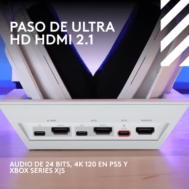 Audífonos inalámbricos Logitech G Astro A50 X para juegos Blanco - 5