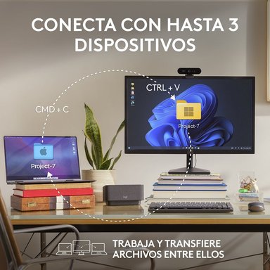 Mouse inalámbrico compacto de alto rendimiento Logitech MX Anywhere 3S Rose - 7