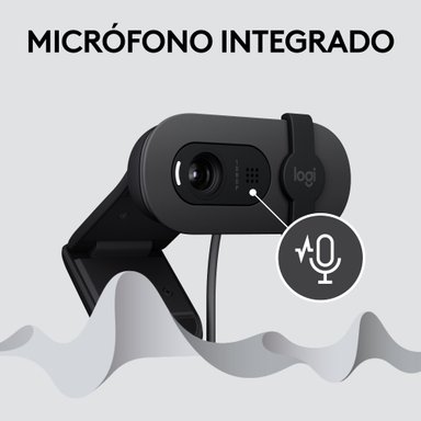 Cámara Web Logitech Brio 100 FHD 1080P Grafito - 2