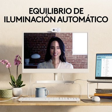 Cámara Web Logitech Brio 100 FHD 1080P Blanco - 3