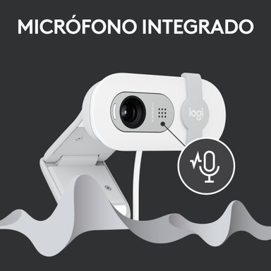 Cámara Web Logitech Brio 100 FHD 1080P Blanco - 5