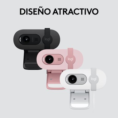 Cámara Web Logitech Brio 100 FHD 1080P Blanco - 8
