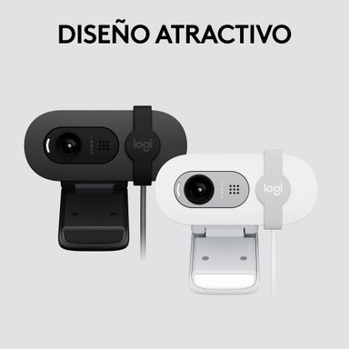Cámara Web Logitech Brio 100 FHD 1080P Blanco - 9