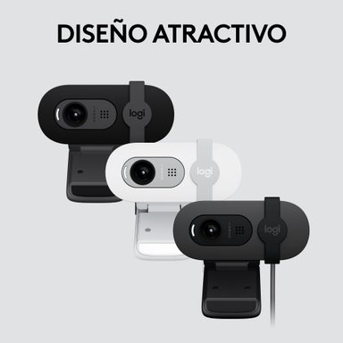 Cámara Web Logitech Brio 100 FHD 1080P Blanco - 10