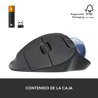 MOUSE INALÁMBRICO TRACKBALL ERGO M575S NEGRO - 8