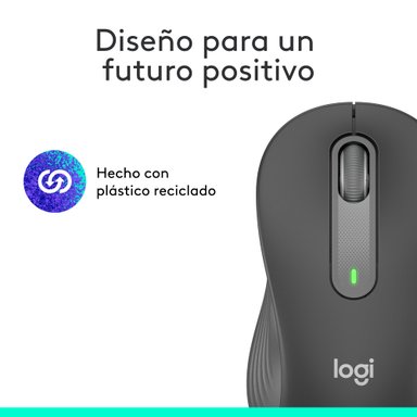 MOUSE INALÁMBRICO LOGITECH PARA ZURDOS SIGNATURE M650 L LEFT BLACK - 9