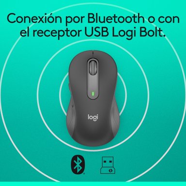 Mouse inalámbrico Logitech Signature M650 L Negro - 4