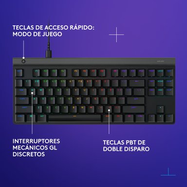 Teclado inalámbrico Logitech G515 TKL LIGHTSYNC RGB KEYCONTROL para juegos Negro - 5