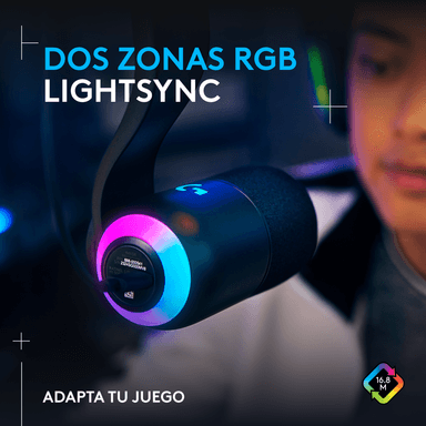 Micrófono Yeti GX dinámico RGB para juegos Negro - 2