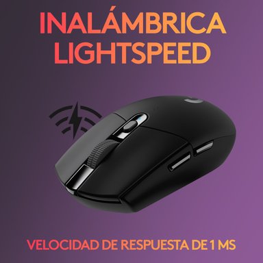 Mouse inalámbrico Logitech G305 LIGHTSPEED para gaming Negro - 2