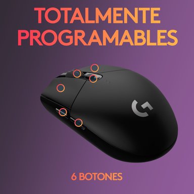 Mouse inalámbrico Logitech G305 LIGHTSPEED para gaming Negro - 5
