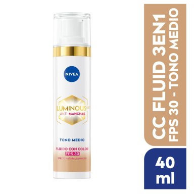 NIVEA LUMINOUS 630 FLUIDO ANTI-MANCHAS TONO MEDIO - 1