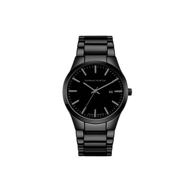 RELOJ HANNAH MARTIN HOMBRE ANÁLOGO HAN-19 NEGRO ACERO