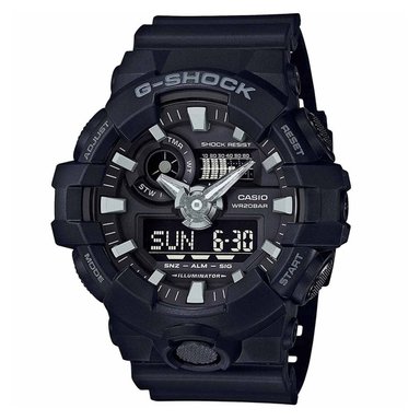 RELOJ HOMBRE ANÁLOGO GA-700-1B NEGRO RESINA