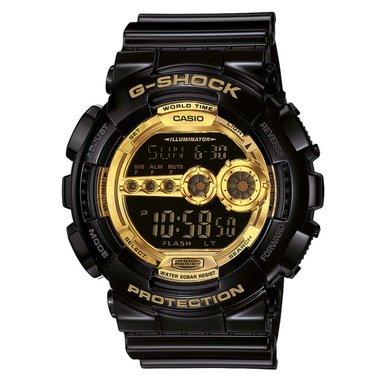 RELOJ HOMBRE ANÁLOGO GD-100GB-1 NEGRO RESINA
