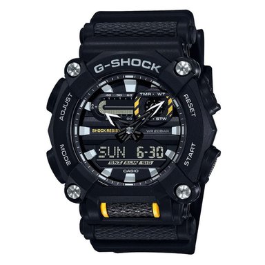 RELOJ HOMBRE ANÁLOGO NEGRA GRIS GA-900 1AC RESINA