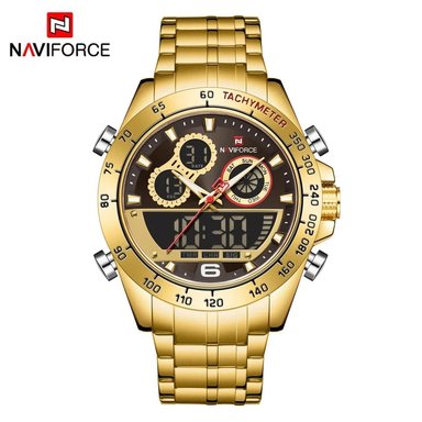 RELOJ NAVIFORCE HOMBRE ANÁLOGO NAV-53 DORADO