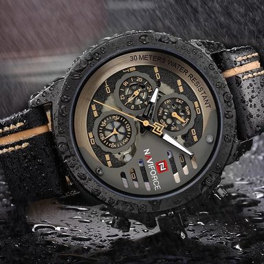 RELOJ NAVIFORCE HOMBRE ANÁLOGO NAV-39 NEGRO CUERO - 4
